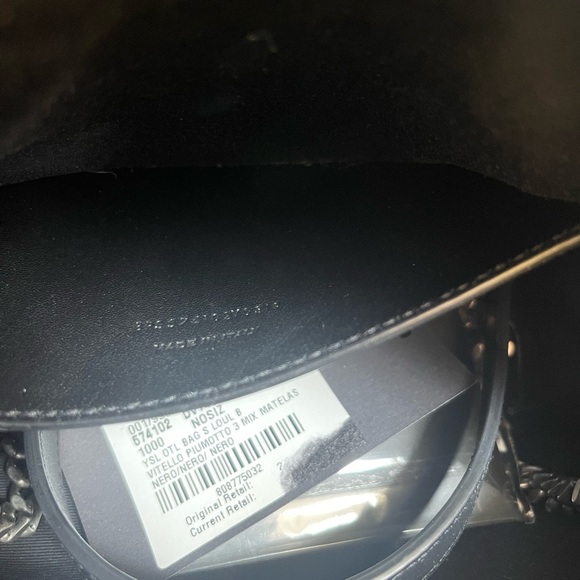 Saint Laurent YSL Small Quilted Loulou Bowling Camera Bag Gunmetal HW - Picture 13 of 13